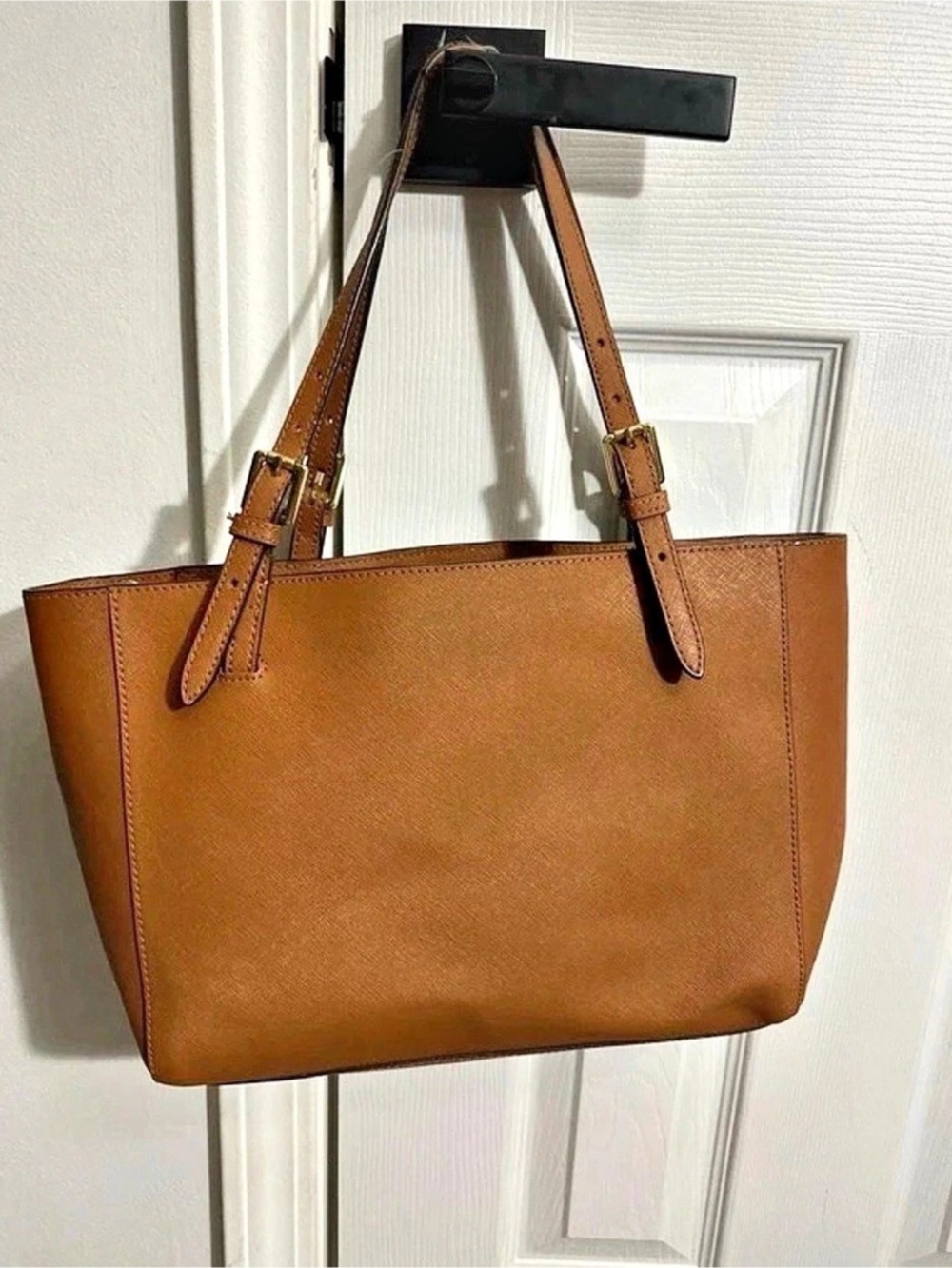Tory Burch Brown Leather Tote Bag